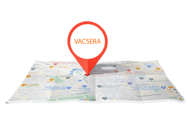 Map with various location markers